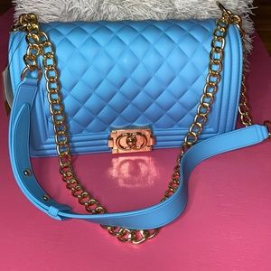 Powder blue purse